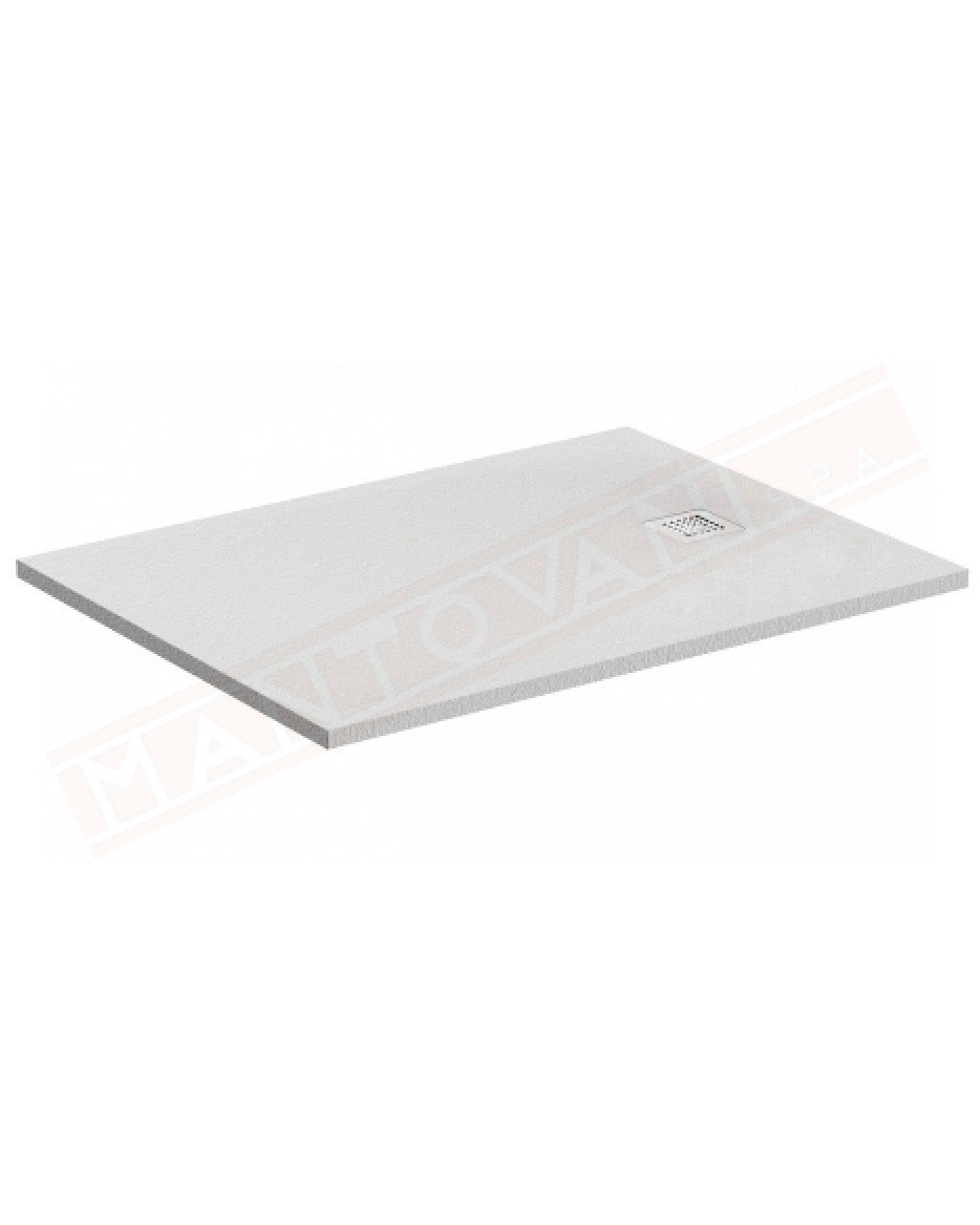 Ideal Standard ultraflat s bianco 120x80 piatto doccia ultrasottile in materiale composito senza piletta con copripiletta inox