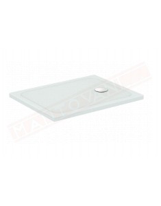 Ideal Standard piatto doccia Connect 2 90x70x4 in ceramica antiscivolo foro piletta 90 mm non fornita piletta a destra