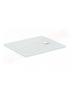 Ideal Standard piatto doccia Connect 2 90x75x4 in ceramica antiscivolo foro piletta 90 mm non fornita piletta a destra