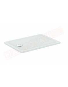 Ideal Standard piatto doccia Connect 2 100x70x4 in ceramica antiscivolo foro piletta 90 mm non fornita piletta a sinistra