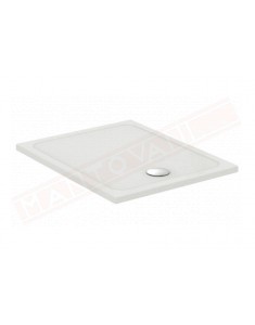 Ideal Standard piatto doccia Connect 2 100x80x4 in ceramica antiscivolo foro piletta 90 mm non fornita piletta a destra