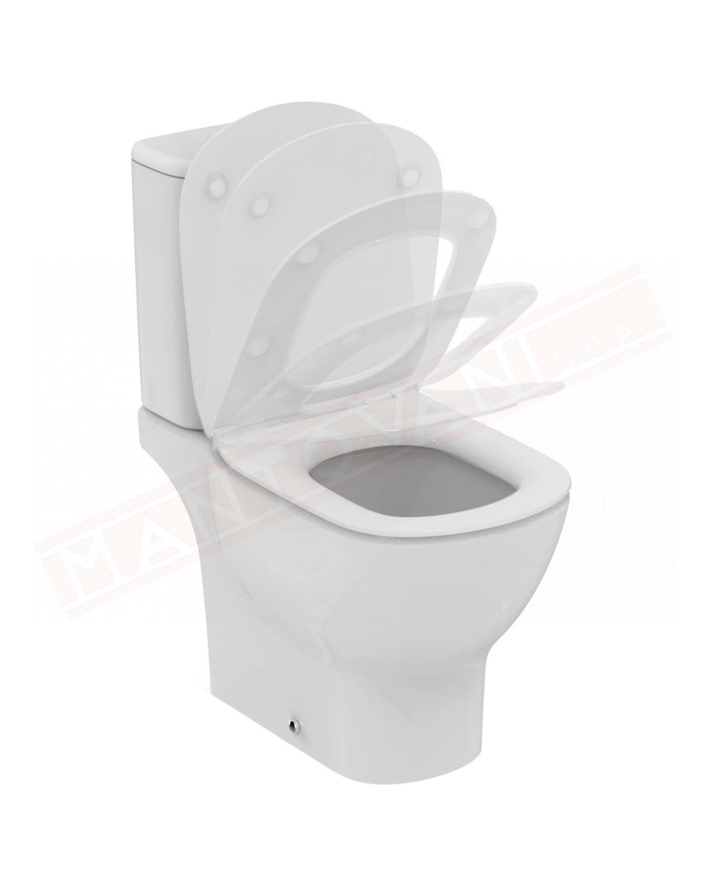 Ideal Standard Tesi AquaBlade bianco seta opaco per cassetta appoggiata senza di sedile