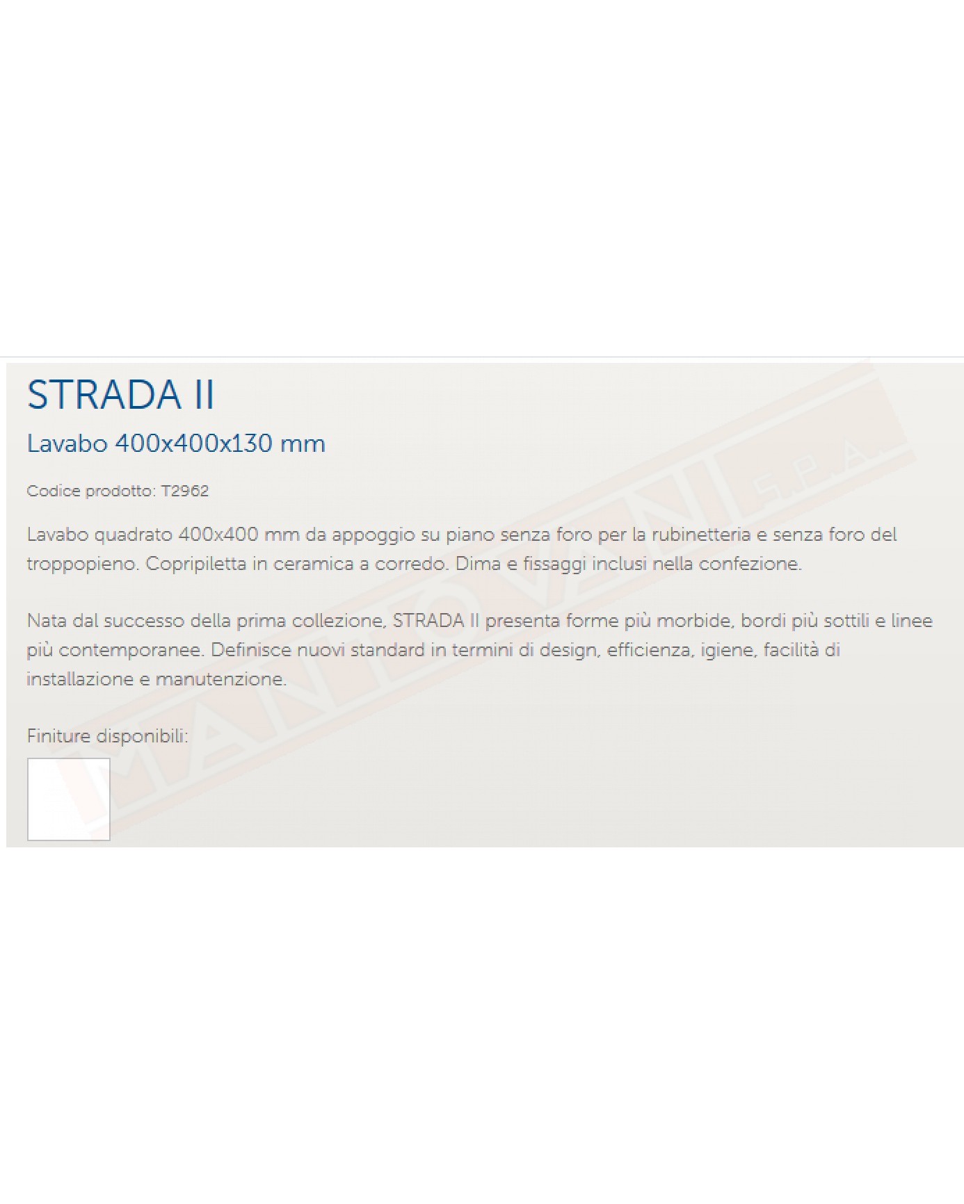 Ideal Standard Strada II lavabo da appoggio su piano 400x400