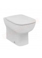 Ideal Standard Esedra wc a terra con sedile slim bianco a chiusura rallentata 54x36