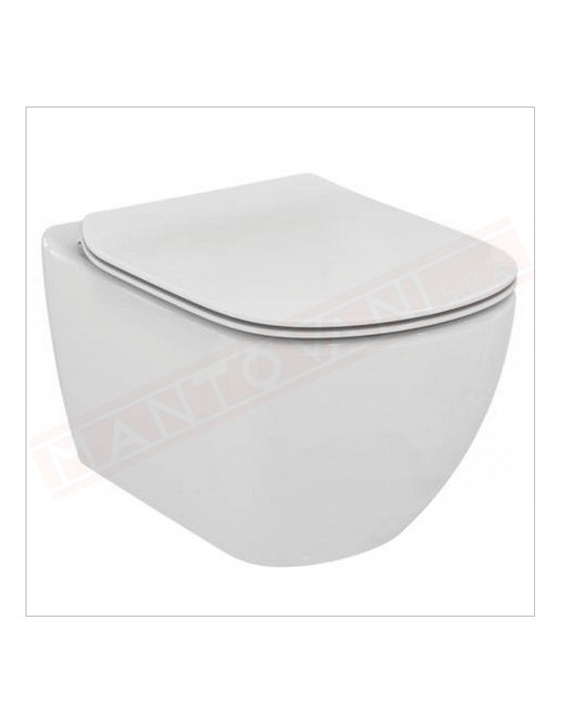 Ideal Standard Tesi 2015 vaso sospeso AquaBlade fissaggi nascosti completo di sedile slim