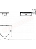 Blend curve sedile rallentato per wc sospeso Ideal Standard