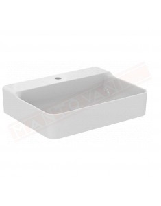 Ideal Standard Conca lavabo bagno da parete 60x45 cm senza troppopieno e un foro rubinetto
