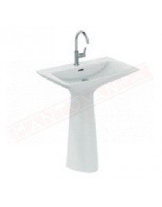 Ideal Standard tipo z lavabo a parete L cm 74 P cm 47 un foro rubinetteria e foro colato in pezzo unico bianco opaco