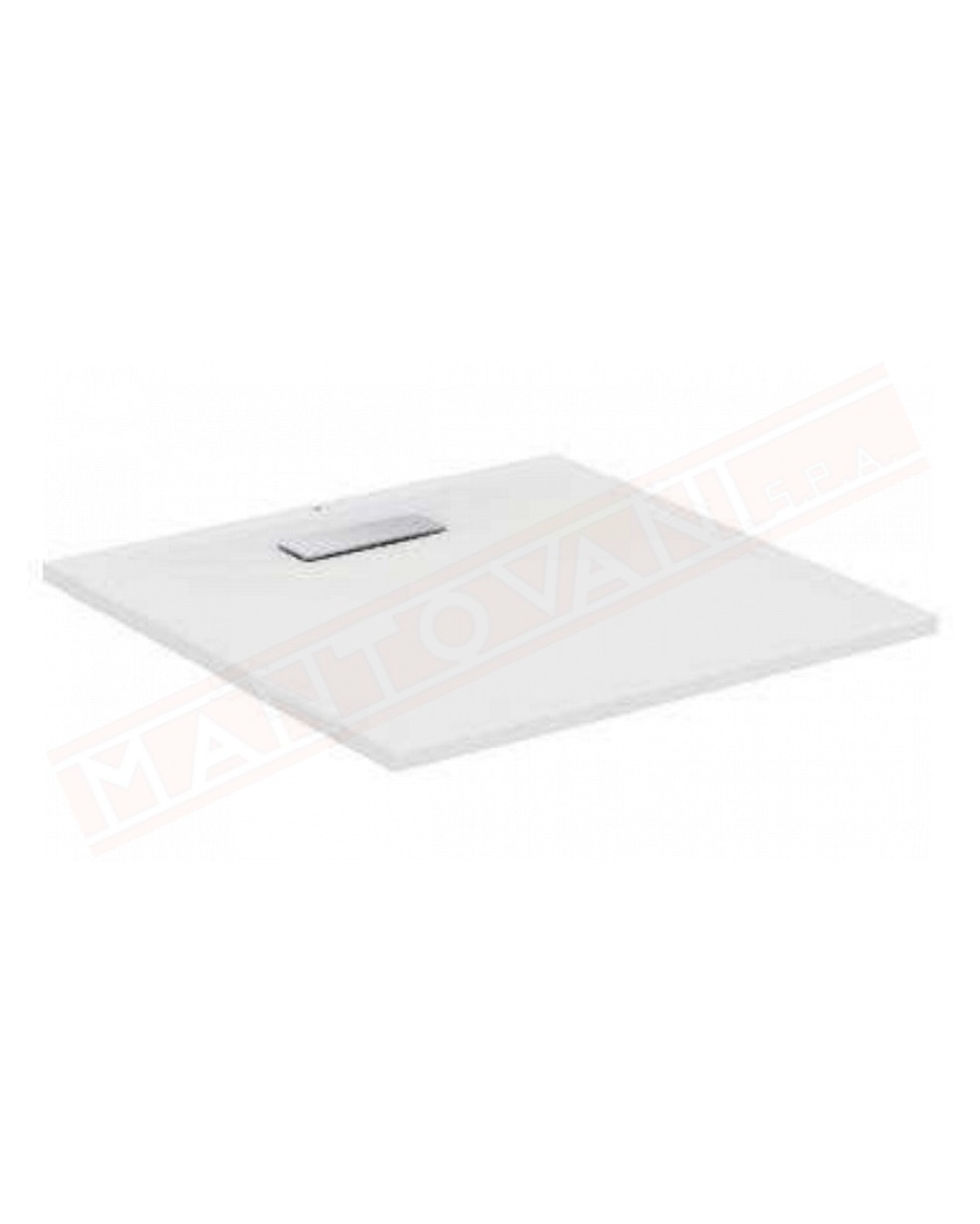 Ideal Standard ultraflat new bianco opaco 80x80x2.5 piatto doccia ultrasottile in acrilico in pasta senza piletta t4493aa