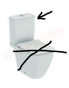 Ideal Standard i.life.A cassetta appoggiata con batteria dula flusch per wc a terra per cassetta