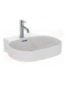 Ideal Standard lavab opaco a parete larghezza cm 50 profondità cm 48 con foro rubinetteria con foro troppopieno non rettificato