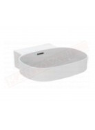 Ideal Standard lavabo Linda-x a parete L cm 50 P cm 48 senza foro rubinetteria con foro troppopieno non rettificato