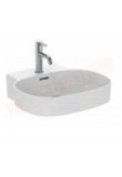 Ideal Standard lavabo bianco lucido a parete o appoggio L cm 50 P cm 48 con foro rub. senza troppopieno rett,