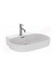 Ideal Standard lavabo bianco lucido a parete o appoggio L cm 60 P cm 50 con foro rub. senza troppopieno rett,