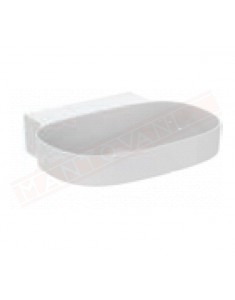 Ideal Standard lavabo bianco lucido a parete o appoggio L cm 60 P cm 50 senza foro rub. senza troppopieno rettificato,