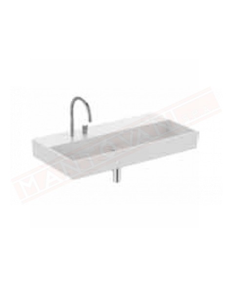 Ideal Standard Solos lavabo 2 fori 101.5x51.5x12 da appoggio su piano o da parete attenzione adatto solo per rubinetteria Solos