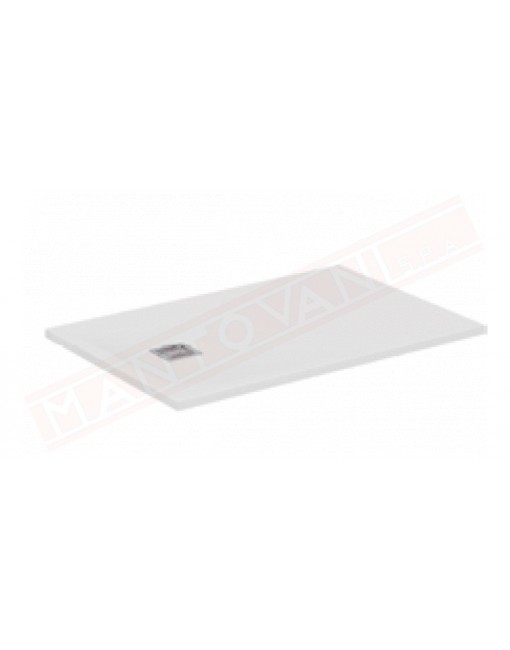 Ideal Standard Ultraflat S+ bianco 100x80x3 piatto doccia in materiale composito senza piletta con copripiletta inox