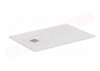 Ideal Standard Ultraflat S+ bianco 90x70x3 piatto doccia in materiale composito senza piletta con copripiletta inox