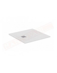 Ideal Standard ultraflat s+ bianco 100x100x3 piatto doccia in materiale composito senza piletta con copripiletta inox