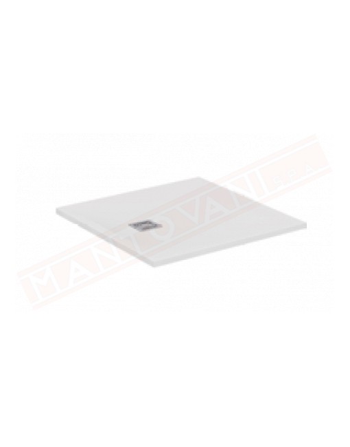 Ideal Standard ultraflat s+ bianco 120x120x3 piatto doccia in materiale composito senza piletta con copripiletta inox