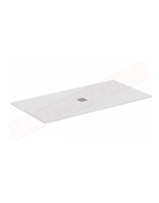 Ideal Standard Ultraflat S+ bianco 180x100x3 piatto doccia in materiale composito senza piletta con copripiletta inox