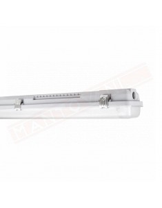 LEDVANCE DAMP PROOF 1500 lampada vuota predisposta per due neon led ac mm 1500 1585x70hx95