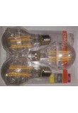 Ledvance box 3 lampadine led 13w 100 trasparente no dim E27 827 classe energetica A+ 1521 lumen 2700 K 120X60 MM