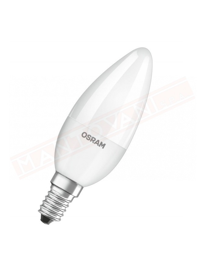 Ledvance lampadina led parathom retrofit classic B smerigliata dim E14 827 classe energetica A+ 5 W 470 lumen 2700 K 106X35 mm