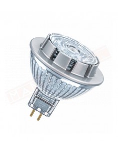 LEDVANCE LAMPADINA LED MR16 GU 5.3 7.8W = 50 W DIM 827 CLASSE ENERGETICA A+ 621 LUMEN 2700 K 53X51 MM