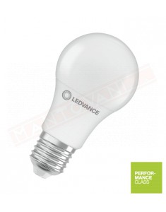 Ledvance lampadina led parathom dim classica A dimmerabile E27 827 Classe Energetica. F 10.5W 1055 lumen 2700K 112X60 mm