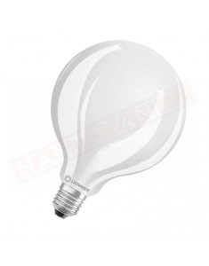 Ledvance lampadina led 7.5w=75w globo 95 mm opale dim E27 827 classe en. D 1055 lumen 2700 K 135x95 mm