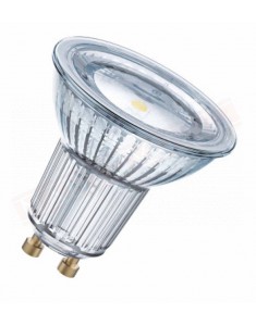 Ledvance lampadina led parathom par 16 dim trasparente classica A GU10 827 classe en. A++6,9W 575 lumen 2700K 55X51 MM