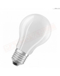 Ledvance lampadina led smerigliata retrofit classica A dimmerabile E27 827 Classe E. A++ 12W 1520 lumen 2700K 105X60 mm