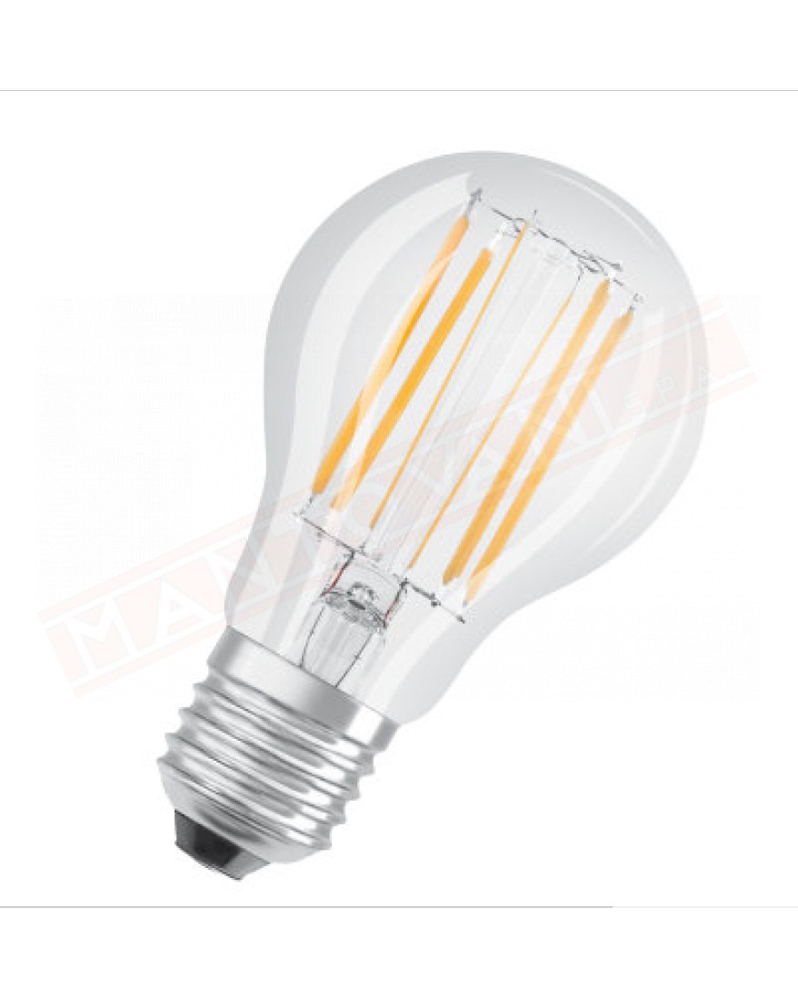 LEDVANCE LAMPADINA PARATHOM LED RETROFIT CLASSIC A smerigliata DIM E27 827 CLASSE ENERGET. A+ 8.5 W 1055 LUMEN 2700 K 105X60MM