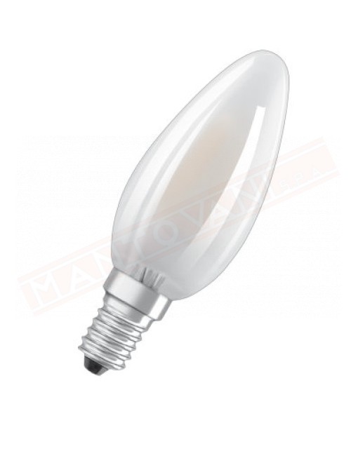 Ledvance lampadina led parathom retrofit classic B opaca dim E14 827 classe energetica A++ 2.5 W 250 lumen 2700 K 35X100 mm