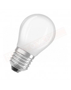 Ledvance lampadina led 2.5w=25w parathom retrofit classic p smerigliata dim E27 827 classe en. A++ 250 lumen 2700 K 45X77 mm