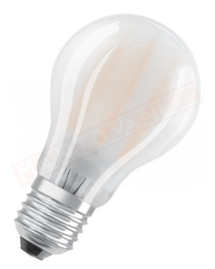 Ledvance lampadina led parathom retrofit smerigliata classica A E27 840 classe en. A++7W 806 lumen 4000K 105X60 MM