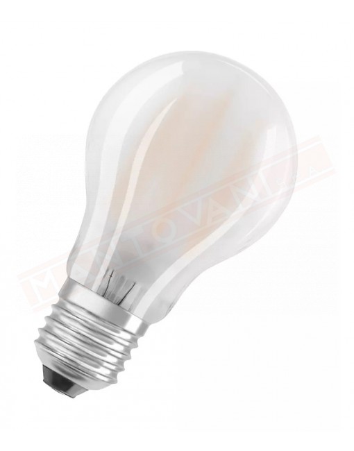 Ledvance lampadina led parathom retrofit smerigliata classica A E27 840 classe en. A++7.5W 1055 lumen 4000K 105X60 MM 0721