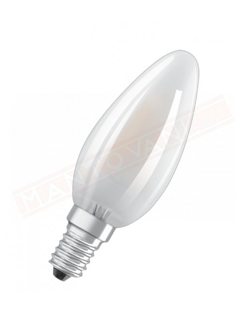 Ledvance lampadina LED classic b smerigliata no dim E14 827 classe energetica E 4 W 470 Lumen 2700 K 35X100