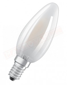 Ledvance lampadina LED classic b smerigliata no dim E14 827 classe energetica A++ 4 W 470 Lumen 2700 K 35X100