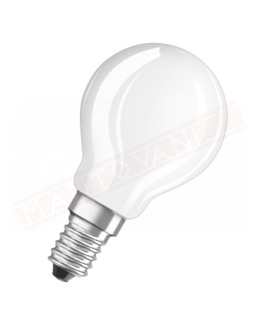 LEDVANCE LAMPADINA PARATHOM LED RETROFIT CLASSIC P SMERIGLIATA NO DIM E14 827 CLASSE ENERG A+ 4 W 470 LUMEN 2700 K 45X78 MM