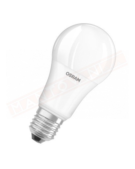 LEDVANCE LAMPADINA LED VALUE CLASSIC A 100 SMERIGLIATA NO DIM E27 827 CLASSE ENERGET. A+ 14.5 W 1521 LUMEN 2700 K 120X60 MM