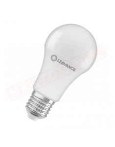 Ledvance lampadina led classica A 75 smerigliata non dimmerabile E27 827 classe energetica F 10W 1055 lumen 2700 K 113X60 mm