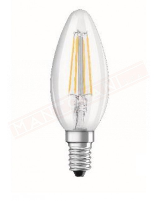 Ledvance lampadina led B 4w osram lampadina led oliva E14 840 classe energetica A+ 4 W =40 470 lumen 4000 K 46x93 mm