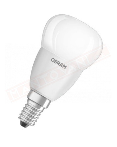 LEDVANCE LAMPADINA LED VALUE CLASSIC P 40 SMERIGLIATA NO DIM E14 827 CLASSE ENERGETICA A+ 5.7 W 470 LUMEN 2700 K 88X45 MM