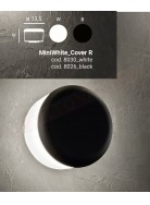 Linealight Miniwhite Cover R luce a parete per esterni a led 4w 405 lm 3000k ip65 diametro cm 13.5 h 9 nero