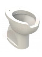 K Design vaso bidet con altezza maggiorata con apertura frontale 38X56X49,5 scarico a pavimento per sedile cl-tsl1 w