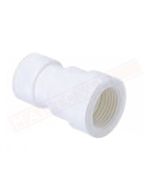 Manicotto ridotto diametro 32 f - 25 f mm per tubo pvc scarico condensa bianco