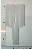 Y diametro 20 mm con boccole riduzione per 16 per tubo spiralato scarico condensa con attacco per tubetto scarico pompe