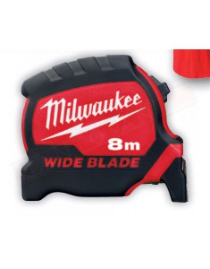 Milwaukee flessometro 8 metri con scala su ambo i lati larghezza nastro 33 mm